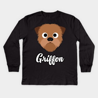 Griffon - Griffon Bruxellois Kids Long Sleeve T-Shirt